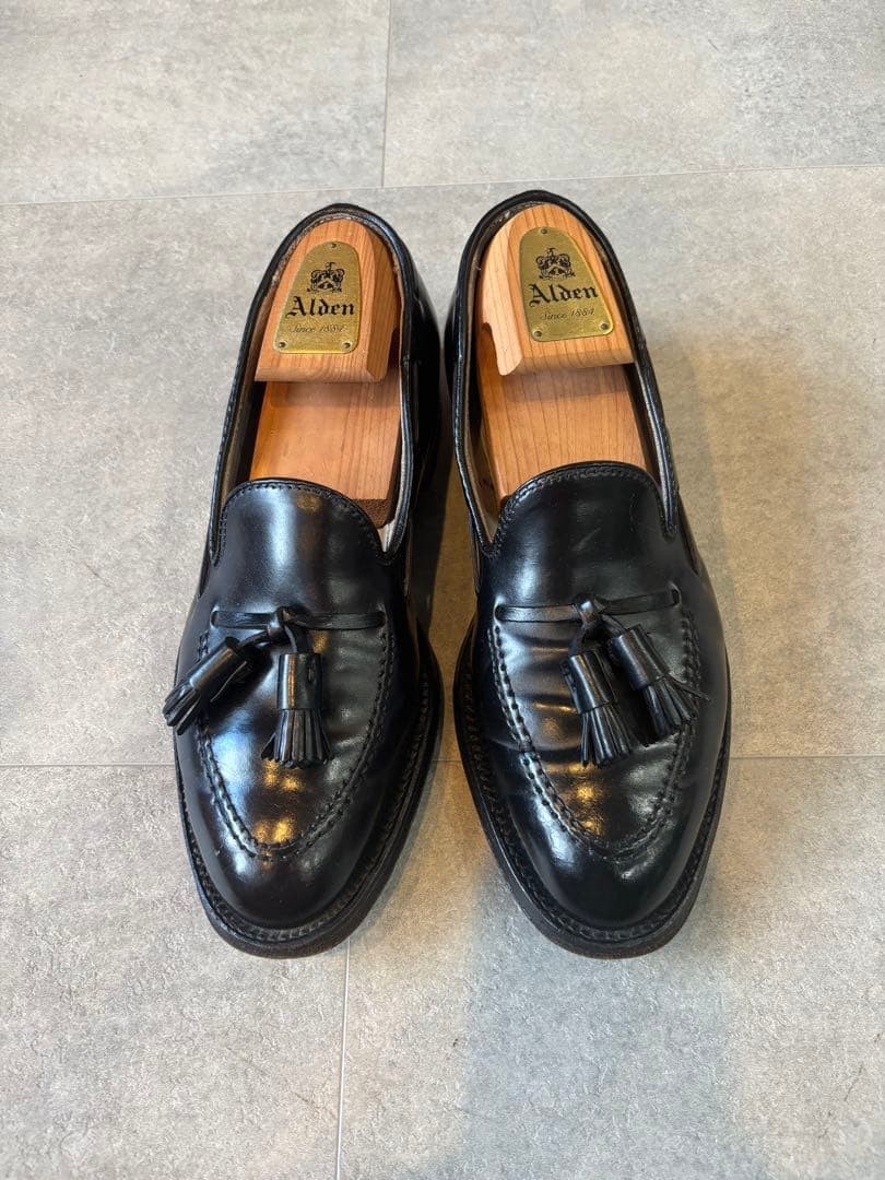 Alden 664 Black Shell Cordovan Tassel Loafer
