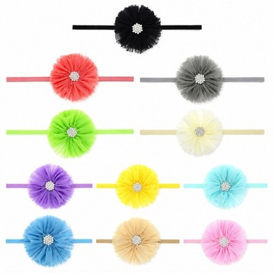 11 Pack Baby Girl Headbands Lace Bow Flower Toddler Newborn Hair Accessories