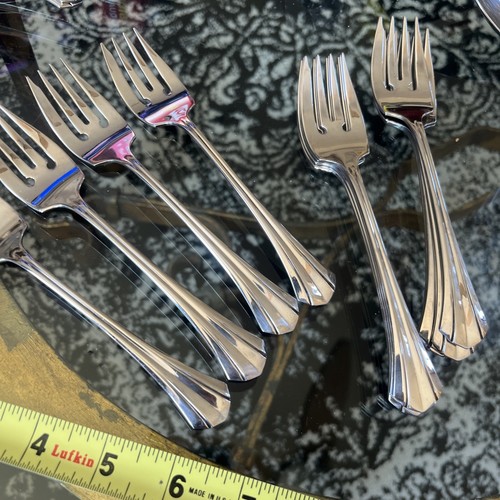 4 Oneida Rushmore Salad Fork Stainless Flatware 6.5" 3 Sets If 4 Ava - Picture 2 of 10