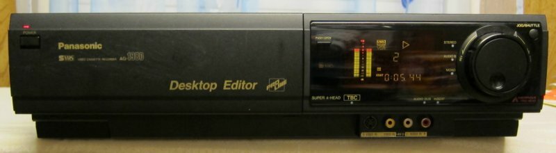 KON　Panasonic Panasonic AG-1980 S-VHS SVHS Super VHS Player Recorder Deck