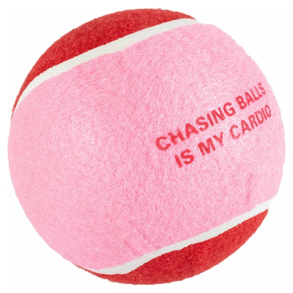 Coockoo Hundespielzeug Tennisball Chase Me Xl Rot/Rosa, Durchmesser 12,7 Cm-image