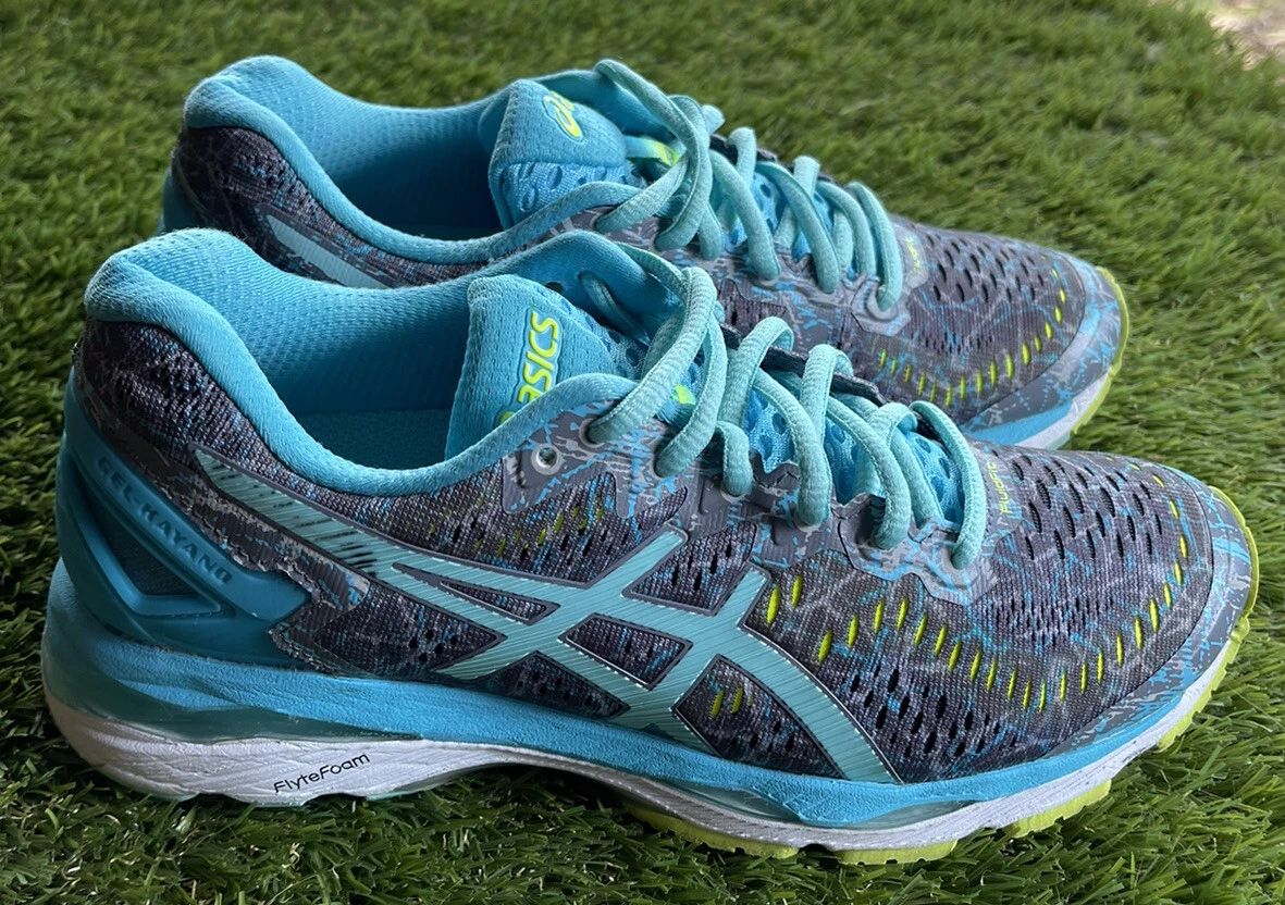 Asics Womens Gel Kayano 23 T6A5N Gray Running Shoes Sneakers Size 6.5
