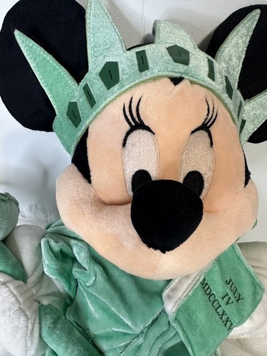 Disney Minnie mouse 18 inch plush New York City Statue of Liberty 1776. EUC - Picture 5 of 10