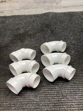 Lot of 6 Charlotte Street Elbow PVC 1-1/2" 90 Degree Schedule 40