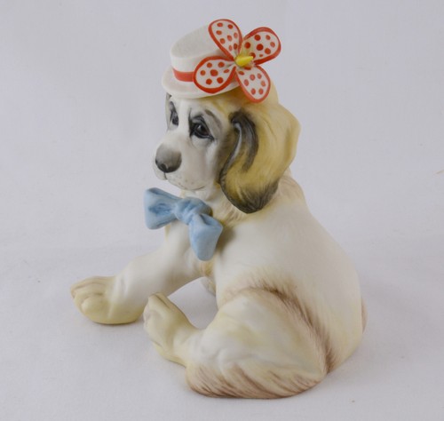 Cybis Figurine Big Top Puppy St Bernard Repaired Petal (5" Tall) - Picture 2 of 8