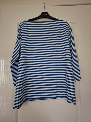 Lands' End Blue Stripe Top Size M - Picture 3 of 4