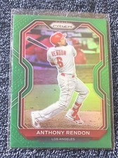 Anthony Rendon 2021 Panini Prizm Tier III Green Wave #245 MLB Los Angeles Angels