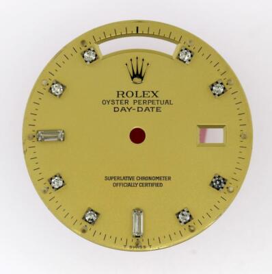 Original Men Rolex Day-Date 36mm 18238 18038 Champagne 8+2 Diamond