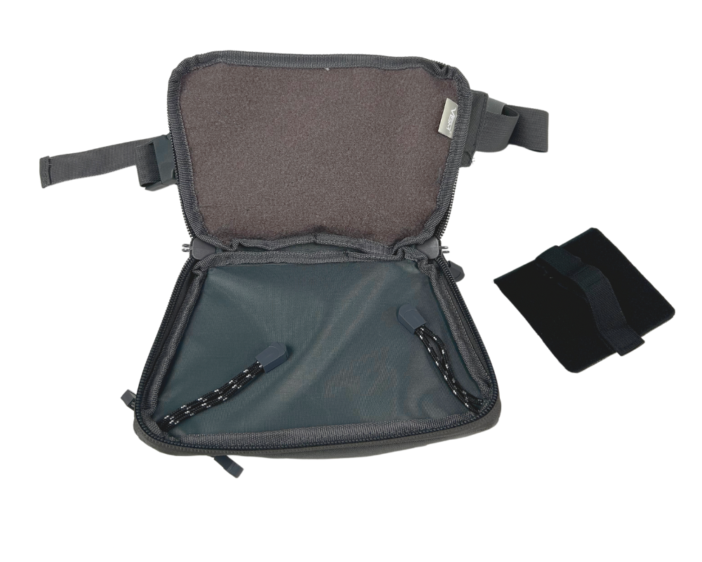 Grey Fanny Pack Waist Travel Bag for Mountain Bike MTB Cycling