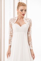 Wedding Top Bridal Lace Bolero/shrug/jacket Long Sleeve S M L Xl Wedding Top Bridal Lace Bolero/shrug/jacket Long Sleeve S M L Xl