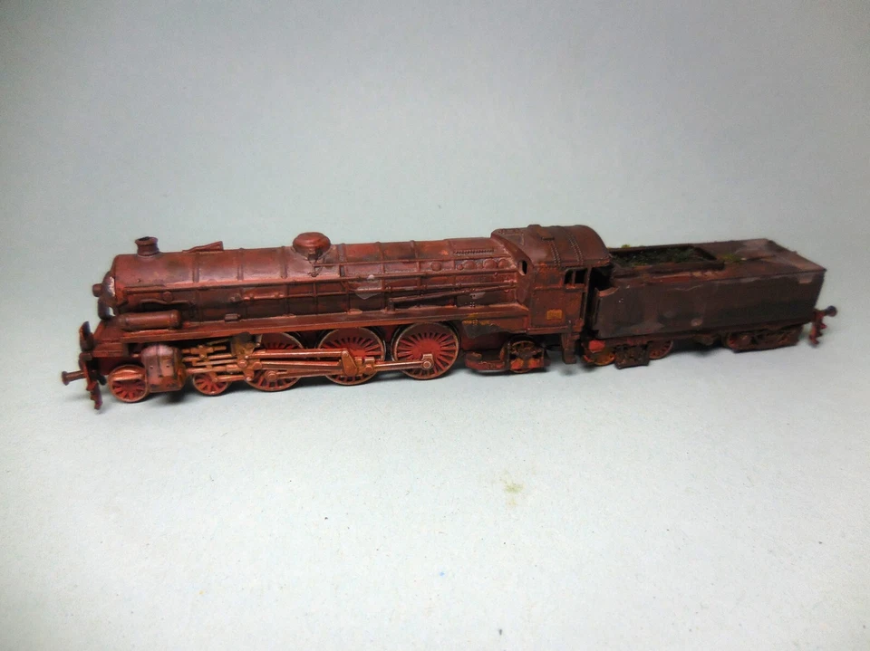 Ausgemusterte italienische Dampflok Gr. 691 - gealtert, Spur N - Bild 1 von 4