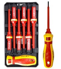 SET CACCIAVITI GIRAVITI PER ELETTRICISTA CACCIAVITE ISOLATI ISOLATO 6PZ 07283