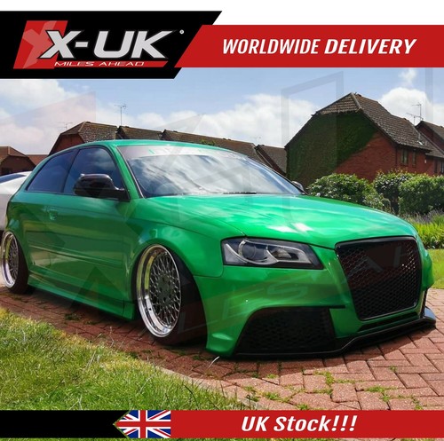 RS3 Style Front Waben Gitter Grill Glanz Schwarz für Audi A3 S3 2009-2012 - Bild 9 von 21