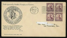 #725 3c Daniel Webster- 1932 Franklin Cachet FDCB4