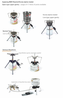 G-WORKS Smart Stand 3 Portable stand for Gas Stove outdoor MSR