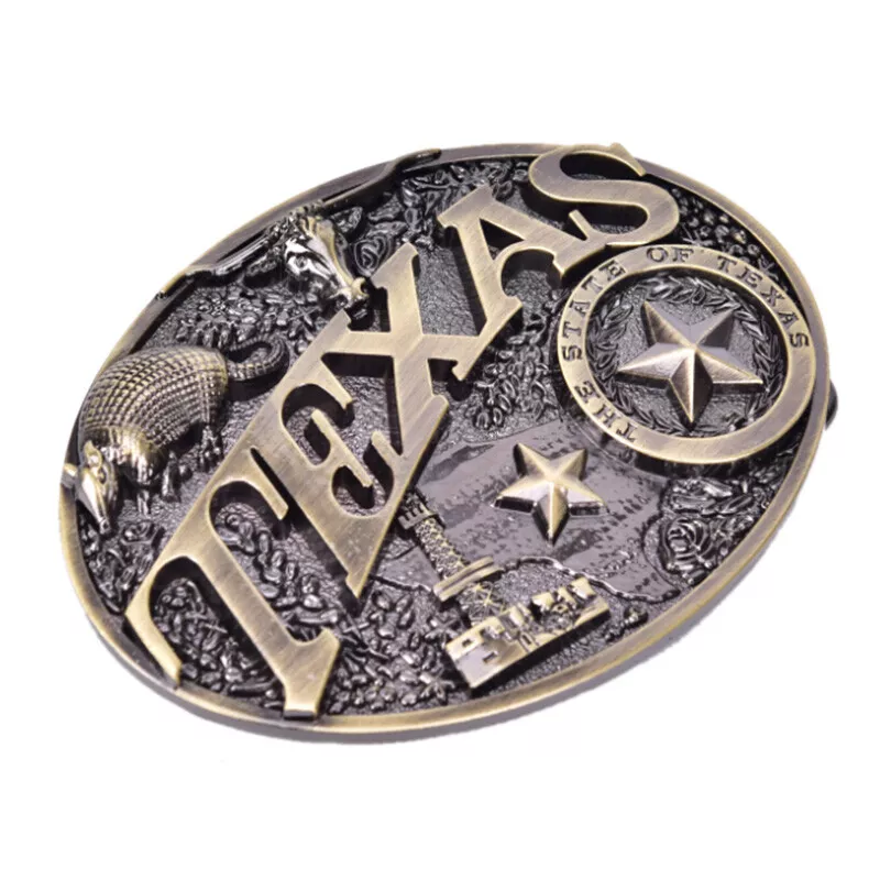 Texas Long Bull Horn Belt Buckle Western Cowboy Novelty Belt Buckles Vinta q C