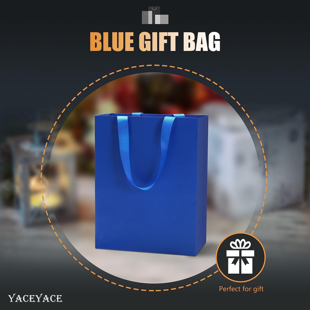 Blue Gift Bags Bulks 20Pcs 8