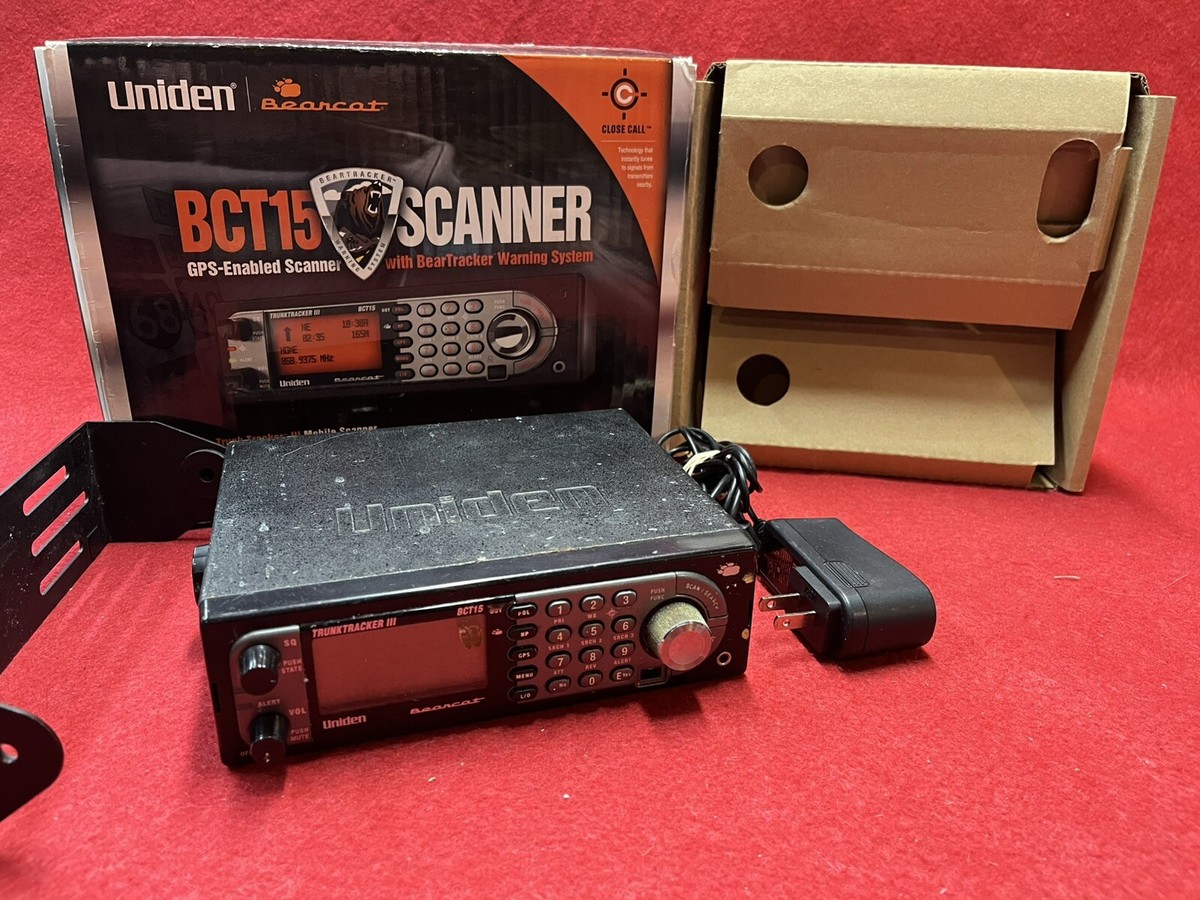 UNIDEN BEARCAT BCT15 TRUNKTRACKER ANALOG POLICE SCANNER | eBay