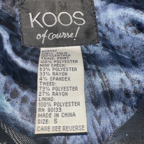KOOS of course! leather animal print jacket Size S - Picture 2 of 6