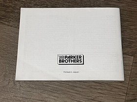 Monopoly Instruction Manual Booklet Only Nintendo Nes Authentic