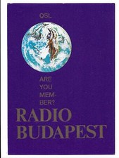 QSL Radio Budapest Ungheria 1978 su 6110 kHz Short Wave Club RBSWC Globe DX SWL