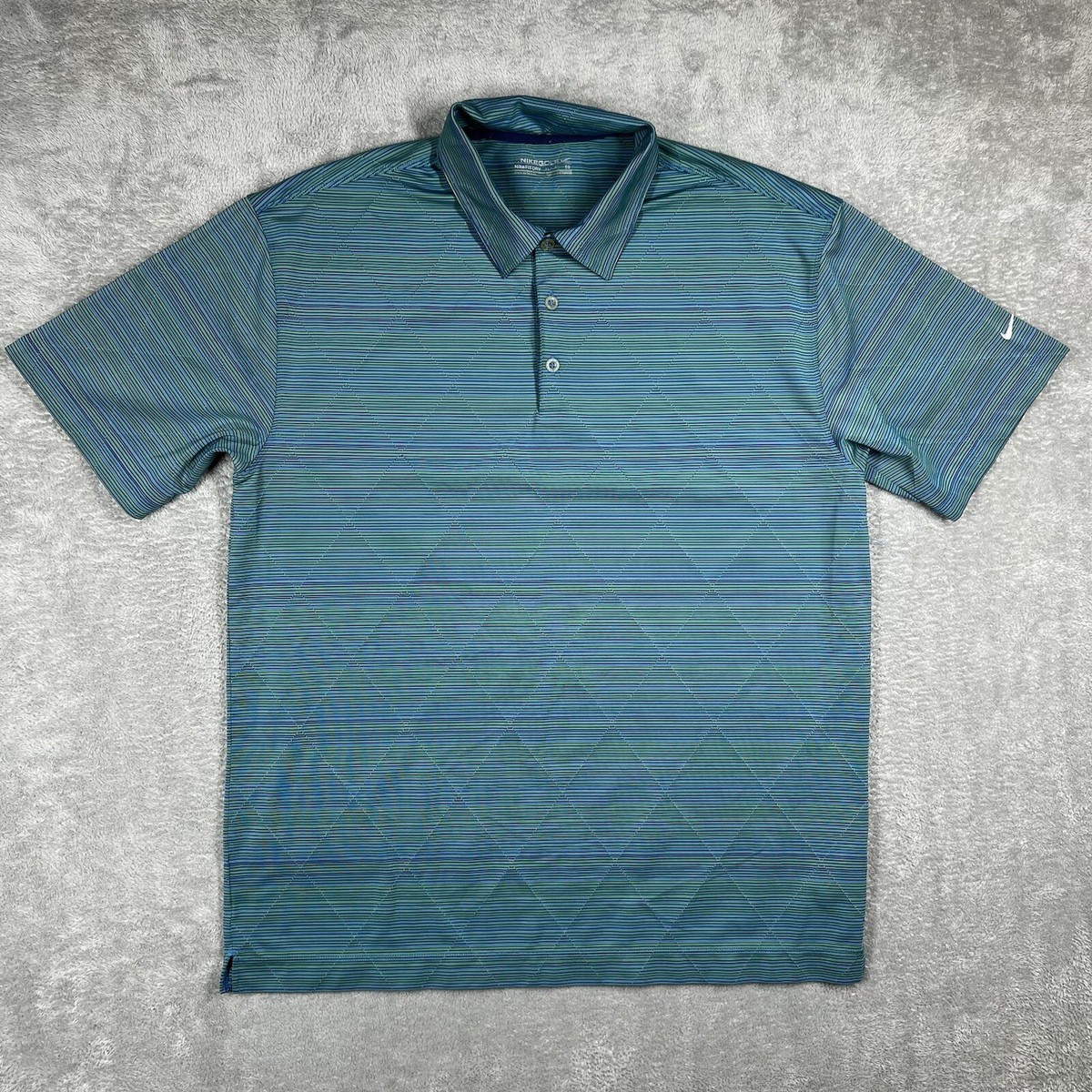 teal nike golf shirt