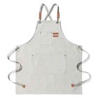 Canvas Kitchen Aprons Chef Work Apron for Grill Restaurant Bar Studios Uniform