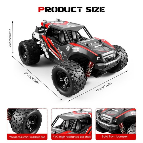 1:18 Scale RC Cars, 36 KM/H High Speed, 2.4 GHz Remote Control and 2 Recharge... - Picture 2 of 8
