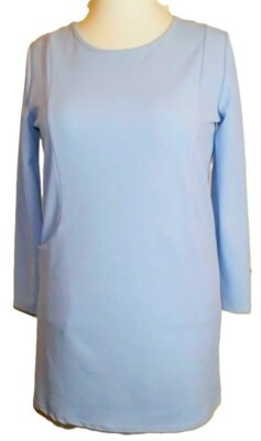 NEU MY LUNA   BLAUES LONGLINE TUNIKA TOP ~ KLEID   GRÖSSE 12/14 # 1116 *