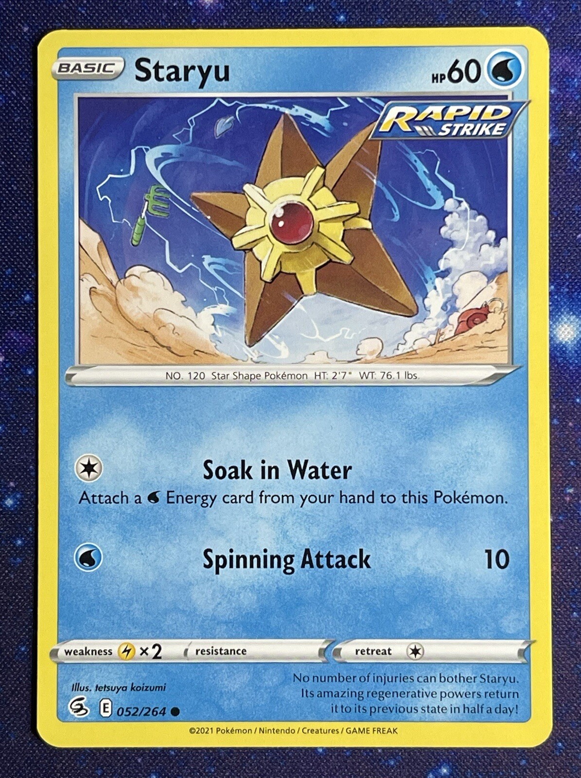 Pokémon TCG, Staryu, Fusion Strike 052/264 Regular Common