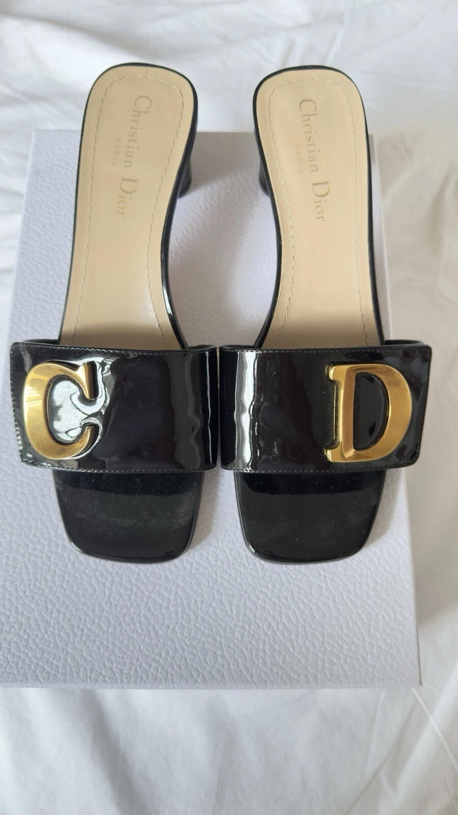 Diapositive à talons Dior ou C'est Dior (taille 38,5)