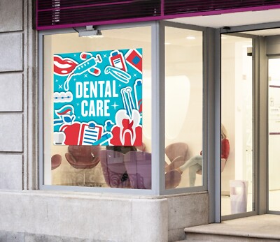 3D Dentist Clinic Dental K2049 Window Stickers Vinyl Wallpaper Wall Murals Kay