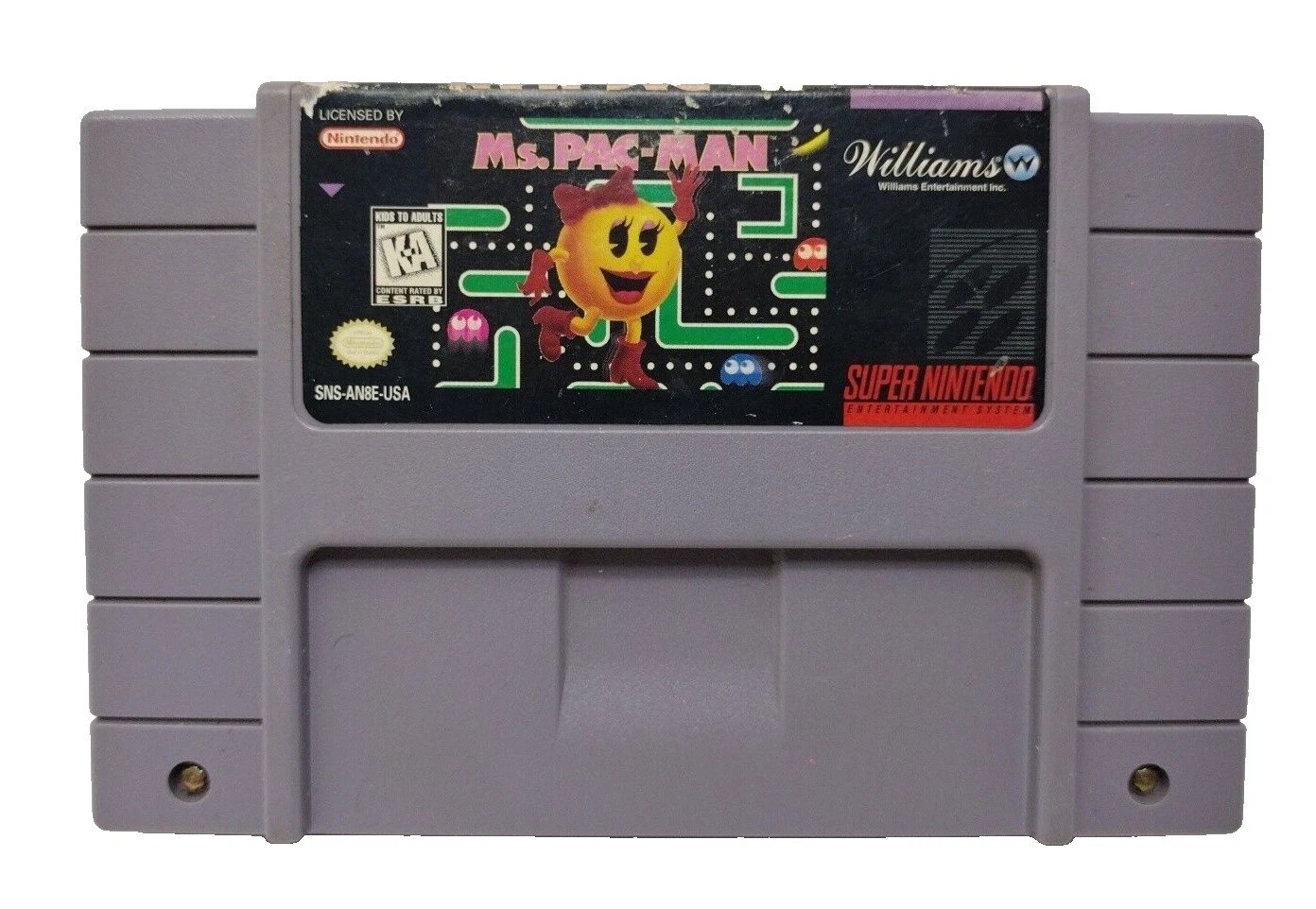 Nintendo SNES videojuegos Ms. Pac-Man