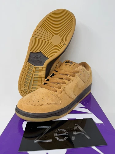 Nike SB Dunk Low "Wheat" Baroque Brown Gum | BQ6817-204 | Men Size 9.5