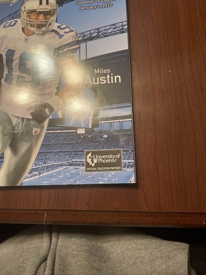 Dallas Cowboys Star Game day Miles Austin January 3 2010 Vs Eagles eBay