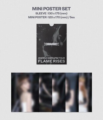 LE SSERAFIM] 23 TOUR FLAME RISES IN SEOUL Photocard Mini Poster PC