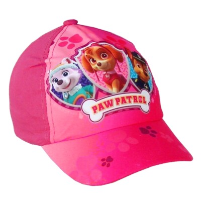 Paw Patrol Rosa Baseball Cap Für Mädchen 2-8 Jahre Mischgewebe