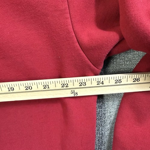 Maglione Orvis Uomo L Collezione Signature Pullover Pile 1/4 Zip Snap T Rosso - Foto 7 di 10