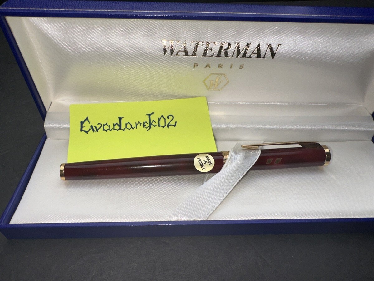 Waterman Preface FP, Burgundy Gold Fine Nib, GT, Box, Nice
