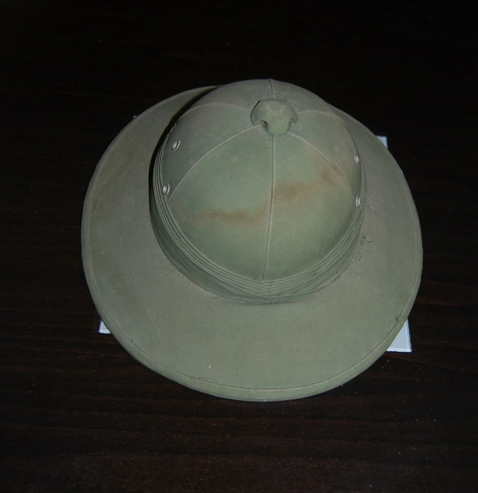 Capacete de Sol do Exército Britânico Primeira Guerra Mundial Ocupação do Iraque I. Encontrado no Iraque. Imperdível - Imagem 3 de 4