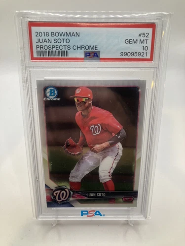 Juan Soto 2018 Bowman Chrome Prospects  #52 RC ROOKIE PSA 10