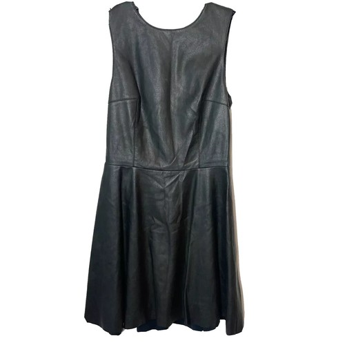 BAILEY 44 black dress with faux leather trim | eBay