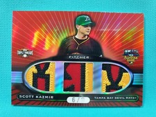  2007 TOPPS TRIPLE THREADS SCOTT KAZMIR 6/9 PATCH ALL STAR GAME WORN RELIC A2