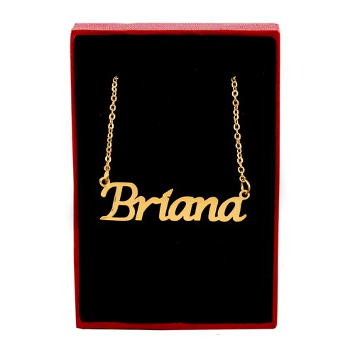 BRIANA Name Necklace Stainless Steel 