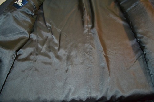 Stafford Men Striped Wool Double Breasted 6 Button Suit Sz 44L Wst 38x32 - Picture 12 of 20