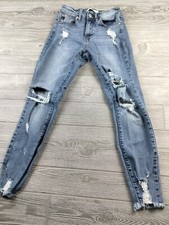 KanCan / Distressed Destroyed Raw Hem Stretch Denim Jeans Size 3/25