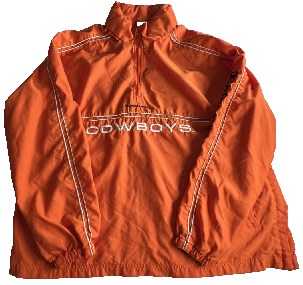 SACAI X NIKE Giacca uomo Oklahoma State Cowboys taglia large OSU rovere rosso 1 4 zip con cappuccio