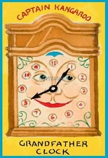 CAPTAIN KANGAROO GRANDFATHER CLOCK Fridge MAGNET 2" x 3" ART SATURDAY MORNING