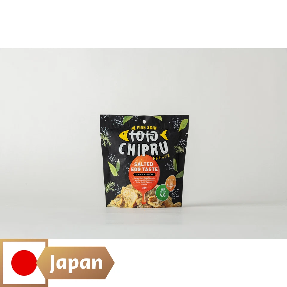 Huevo salado piel de pescado japonés sabor a patatas fritas crujientes 25 g x 5 bolsas El bocadillo perfecto Foto 4 de 4