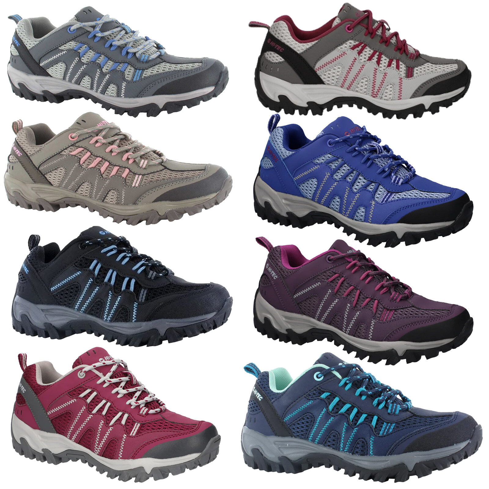 Hi-Tec Women's Jaguar Lightweight Breathable Hiking & Trail Walking Shoes-image